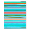 Bold Multicolored Horizontal Stripe Rug