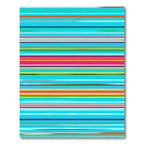 Bold Multicolored Horizontal Stripe Rug
