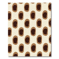 Brown And Cream Abstract Spot Rug
