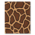 Brown Giraffe Spots Organic Shapes Rug