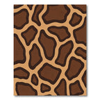 Brown Giraffe Spots Organic Shapes Rug