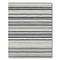 Minimalist Ivory Black Stripe Rug