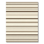 Subtle Horizontal Lines Neutral Tone Rug