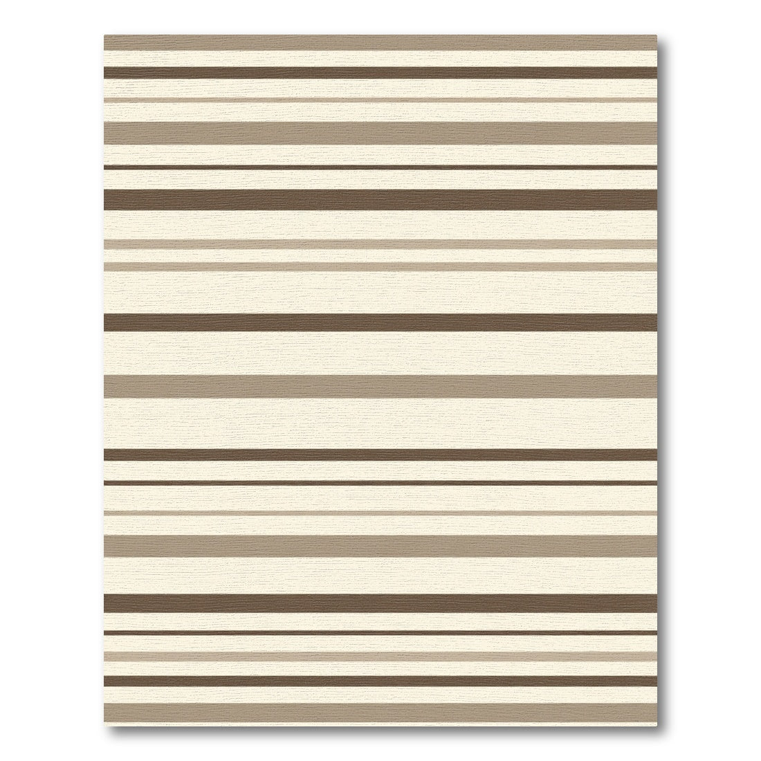 Subtle Horizontal Lines Neutral Tone Rug