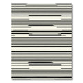 Off Center Asymmetrical Linear Arrangement Rug