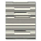 Off Center Asymmetrical Linear Arrangement Rug
