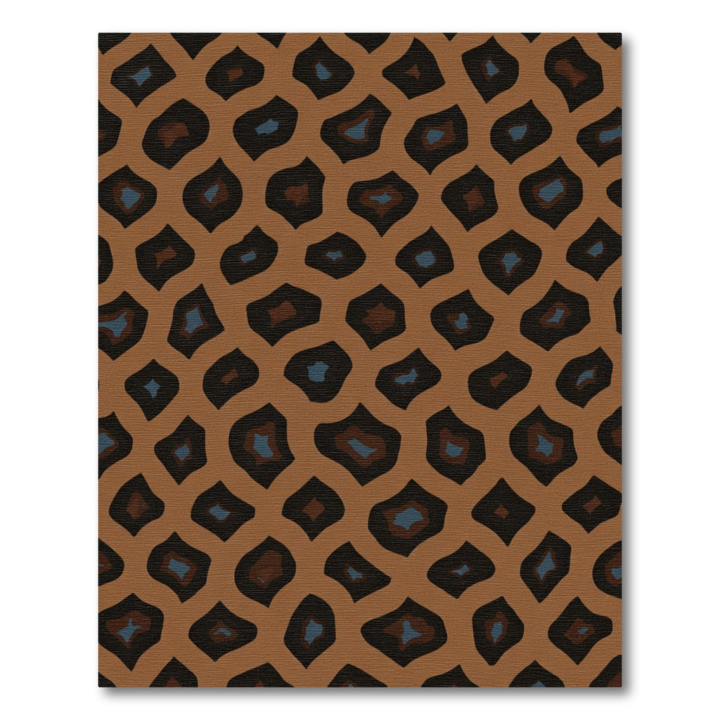 Brown Leopard Spots Abstract Rug