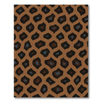 Brown Leopard Spots Abstract Rug