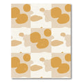 Golden Ochre Blob Check Rug