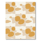 Golden Ochre Blob Check Rug