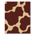 Brown Tan Organic Spots Rug