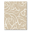 Neutral Swirl Abstract Line Art Rug