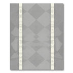 Pale Grey Diamond Stripe Tonal Rug