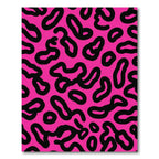 Bold Pink Abstract Spots Rug