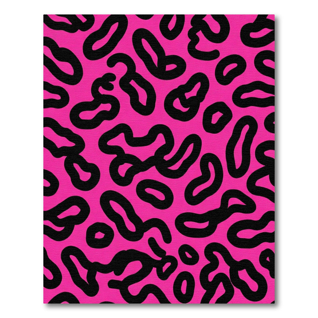 Bold Pink Abstract Spots Rug
