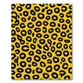 Bold Yellow Black Animal Spots Rug