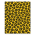 Bold Yellow Black Animal Spots Rug