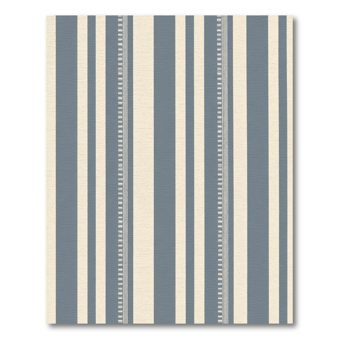 Gray Beige Wide Stripe Detail Rug