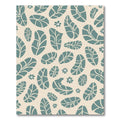 Teal Leafy Floral Scatter Rug