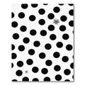Classic Black Polka Dot Composition Rug