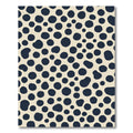 Deep Blue Polka Dot Scatter Rug