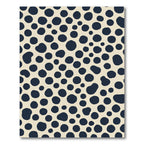 Deep Blue Polka Dot Scatter Rug