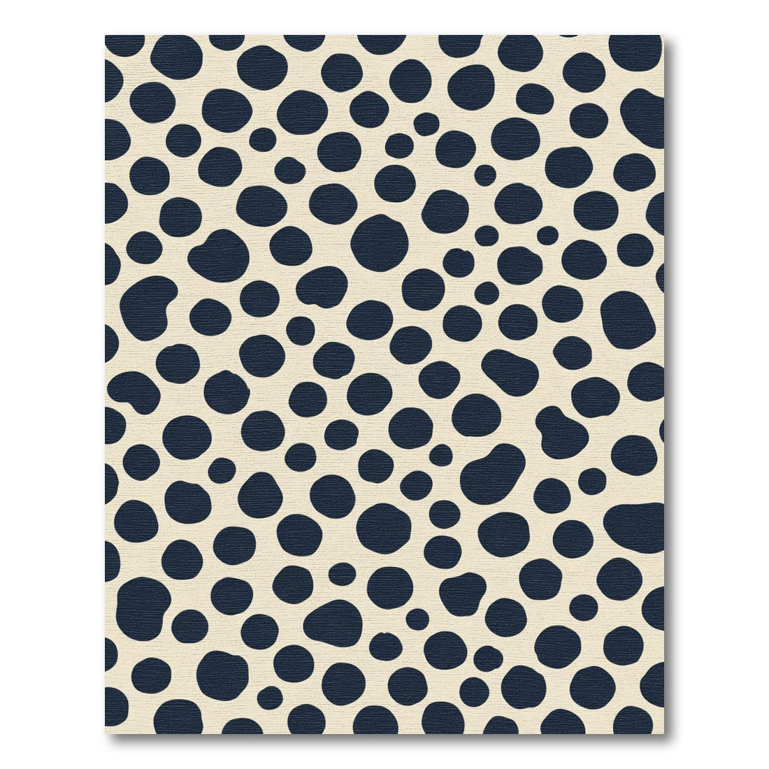 Deep Blue Polka Dot Scatter Rug