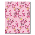 Pink Abstract Whimsical Character Rug