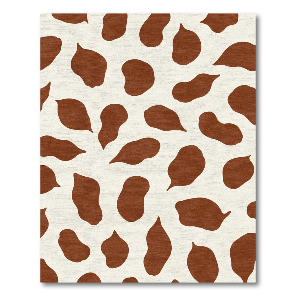 Brown White Irregular Spots Rug