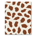 Brown White Irregular Spots Rug
