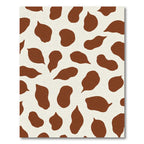 Brown White Irregular Spots Rug