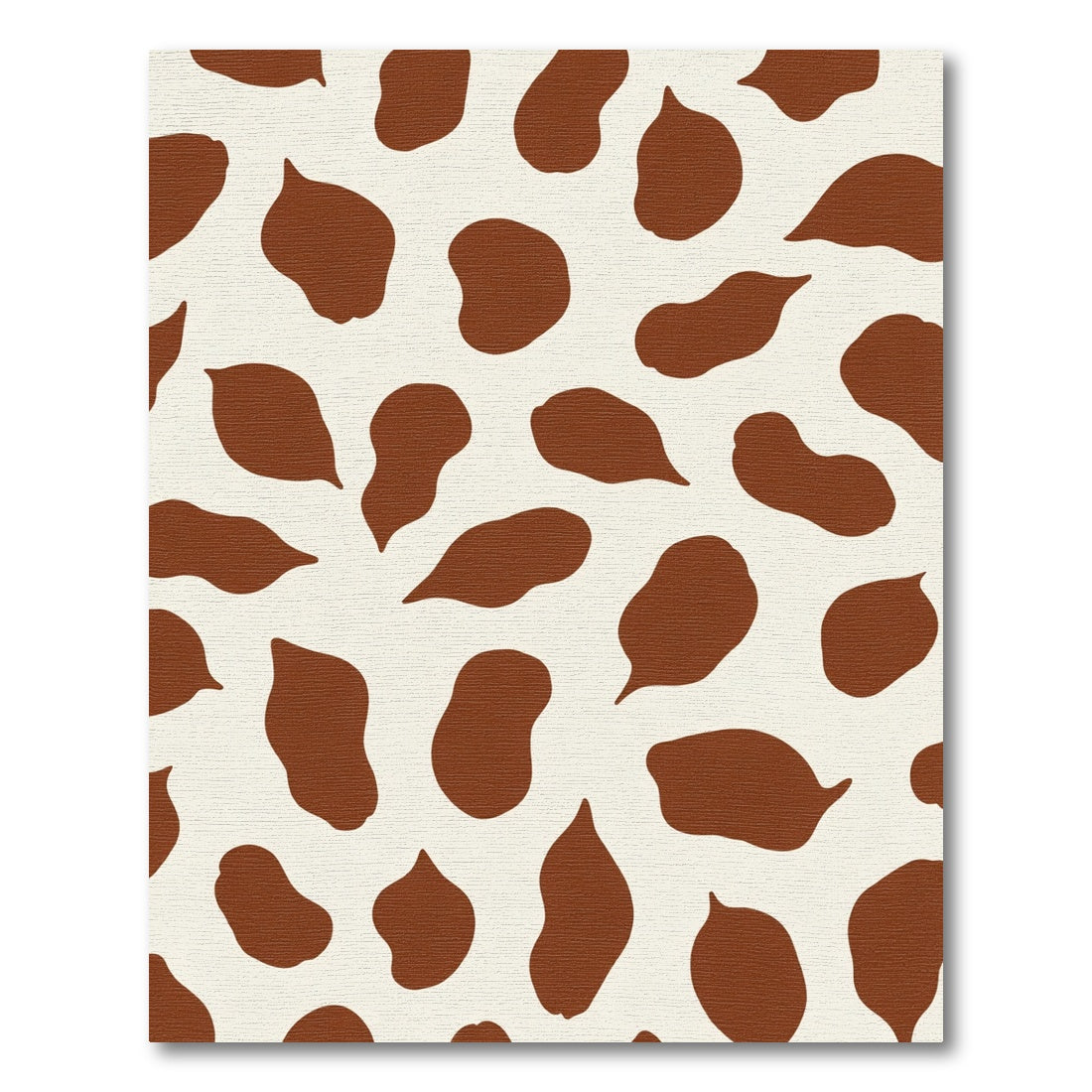 Brown White Irregular Spots Rug