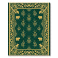 Golden Boar Woodland Border Rug