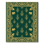Golden Boar Woodland Border Rug