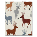 Charming Deer Autumn Woodland Ensemble Rug