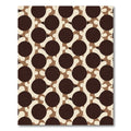 Dark Brown Cream Polka Dot Flow Rug