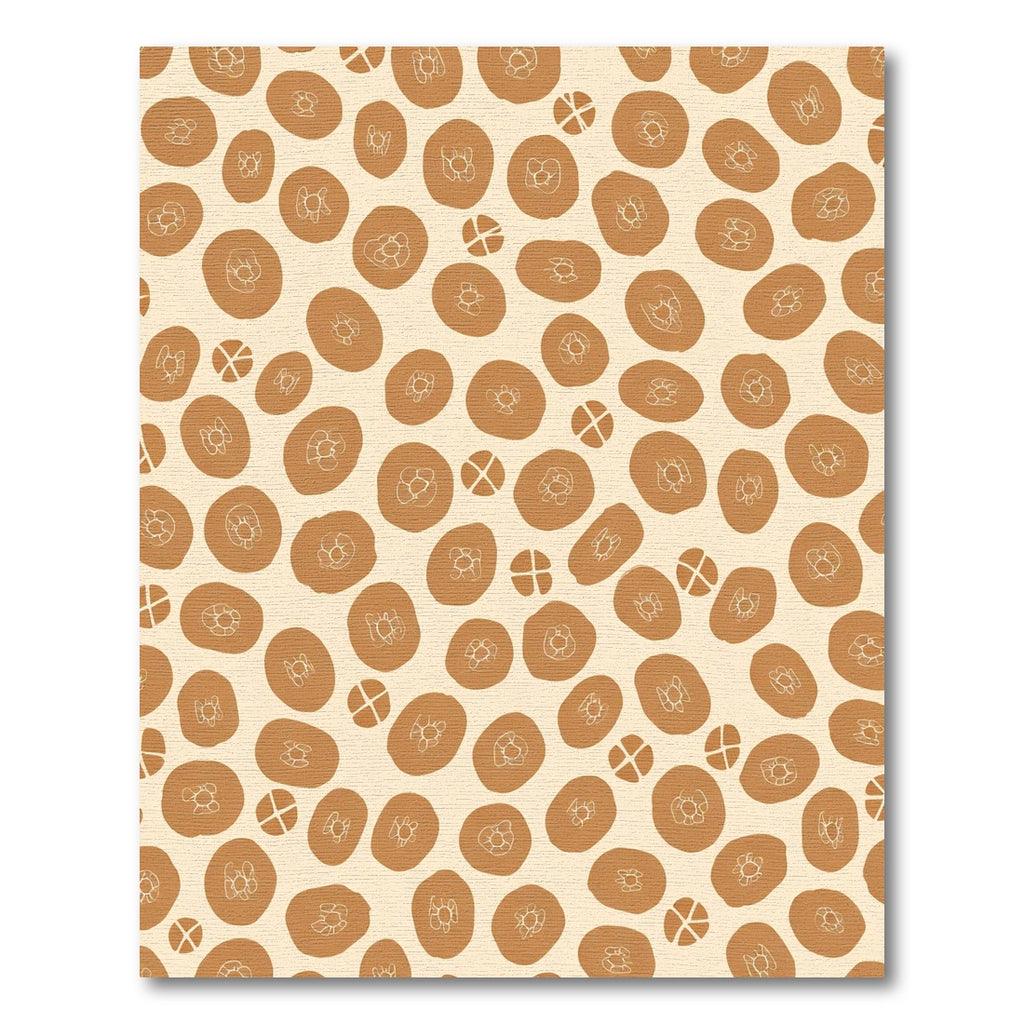 Earthy Brown Blobs Organic Flow Rug