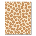 Earthy Brown Blobs Organic Flow Rug