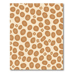 Earthy Brown Blobs Organic Flow Rug