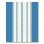 Blue Cream Vertical Stripe Rug
