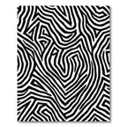 Bold Black White Abstract Zebra Stripes Rug