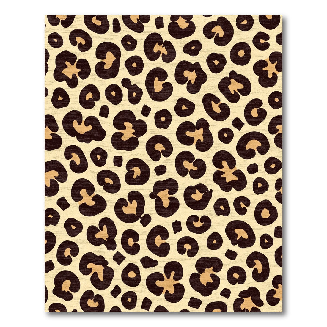 Bold Cream Leopard Spots Rug