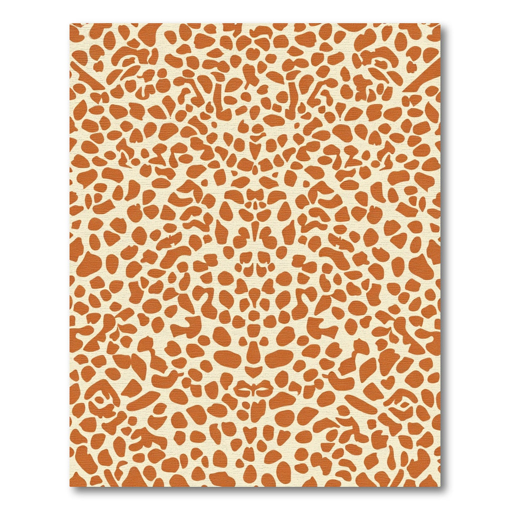 Ginger Splotch Leopard Texture Rug