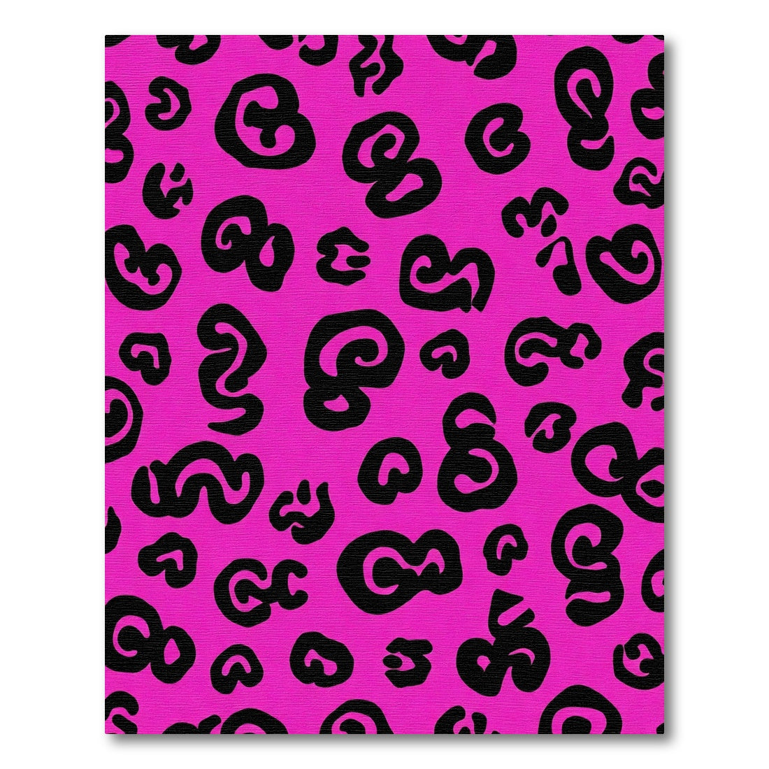 Bold Hot Pink Leopard Spots Rug