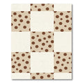 Brown Polka Dot Checkerboard Rug