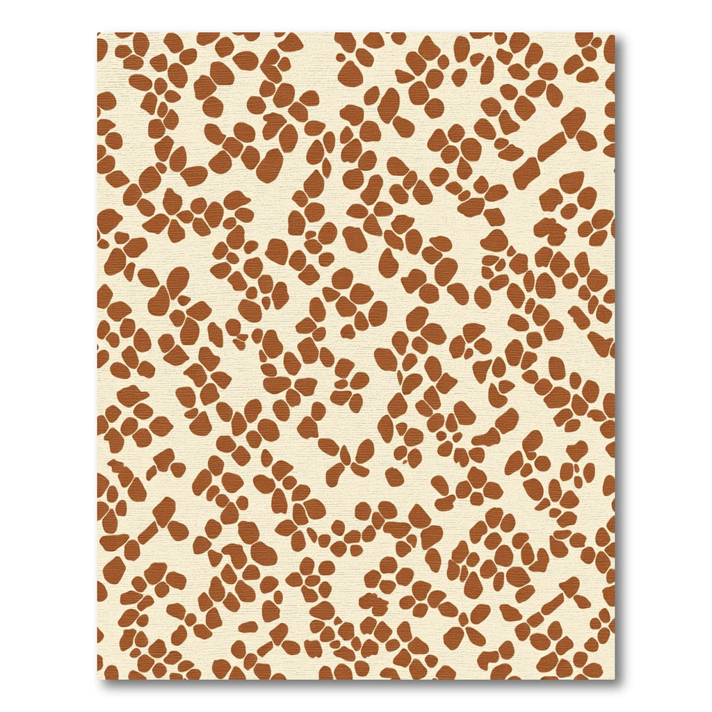 Cream Brown Organic Speckle Throw Rug