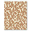 Cream Brown Organic Speckle Throw Rug