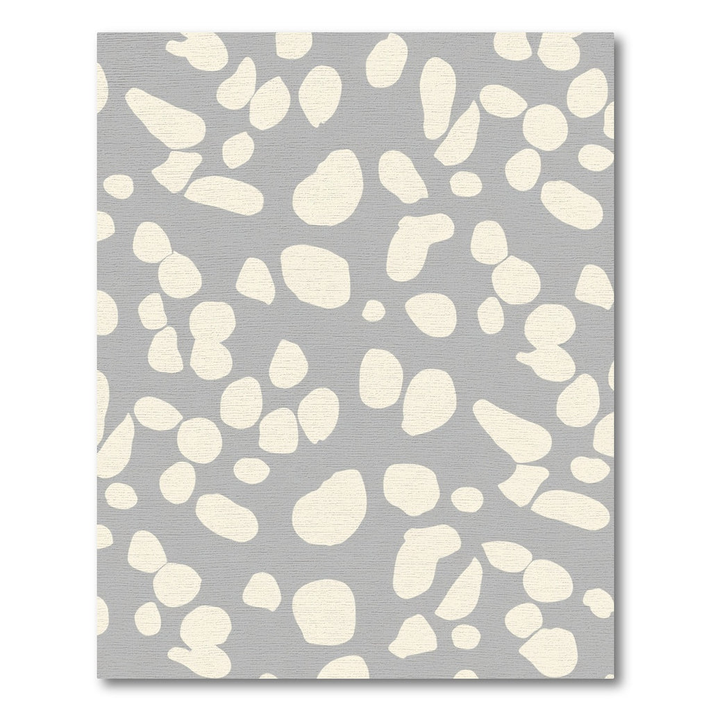 Neutral Terrazzo Speckled Organic Shapes Rug