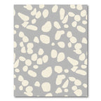 Neutral Terrazzo Speckled Organic Shapes Rug