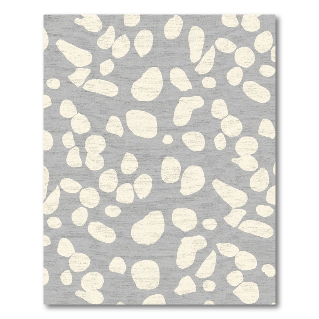 Neutral Terrazzo Speckled Organic Shapes Rug